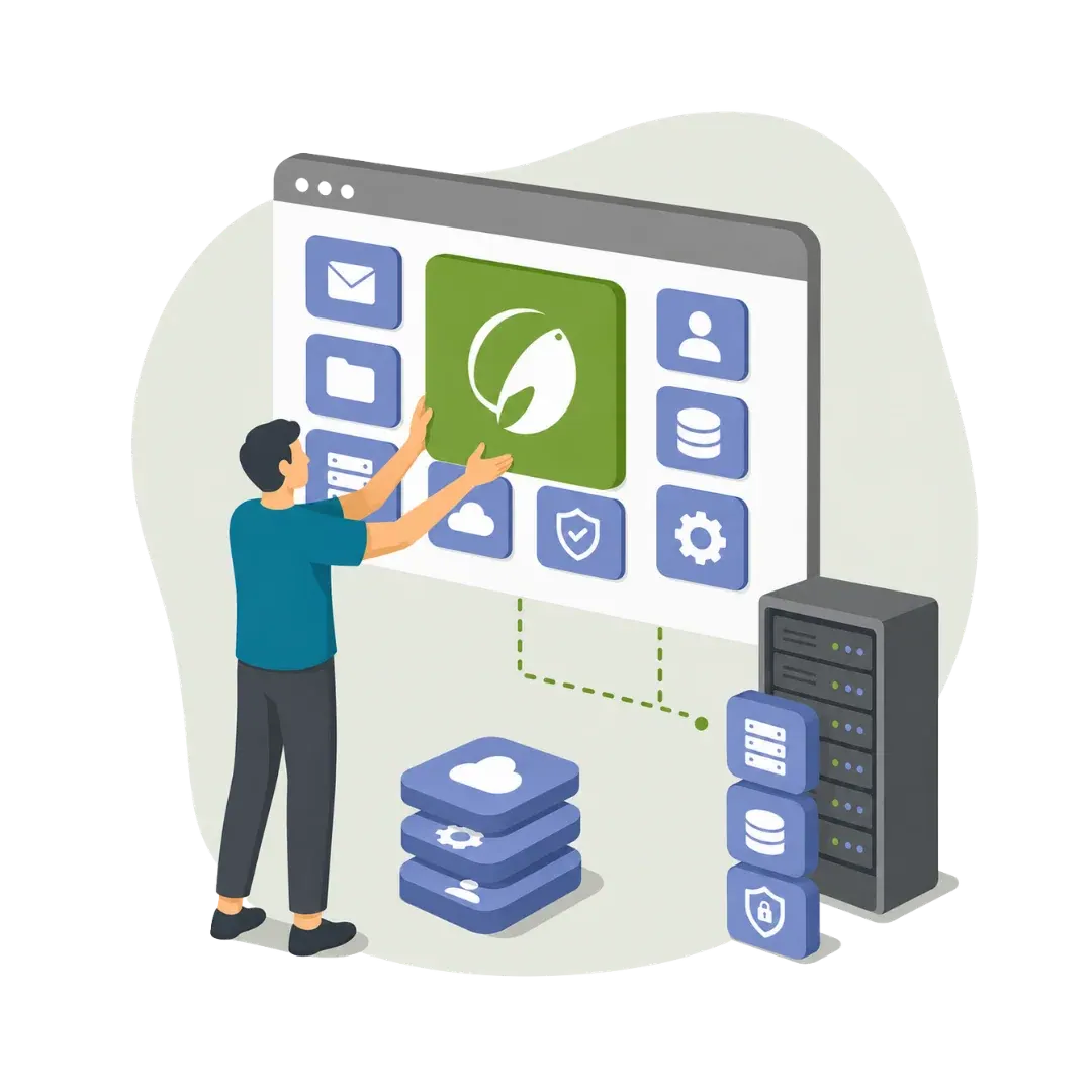 Illustration: Cortado is integrated into existing IT systems and directory services